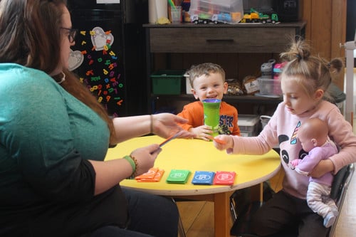 Children at table