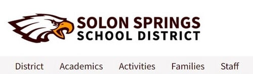 Solon Springs Website Navigation Menu